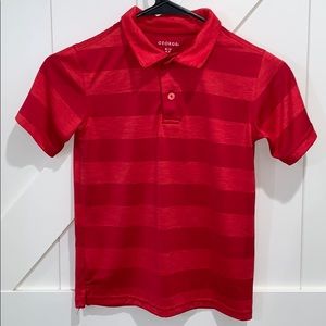 George Boy’s Red Striped Shirt Size 6-7 Small